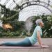 woman doing cobra pose