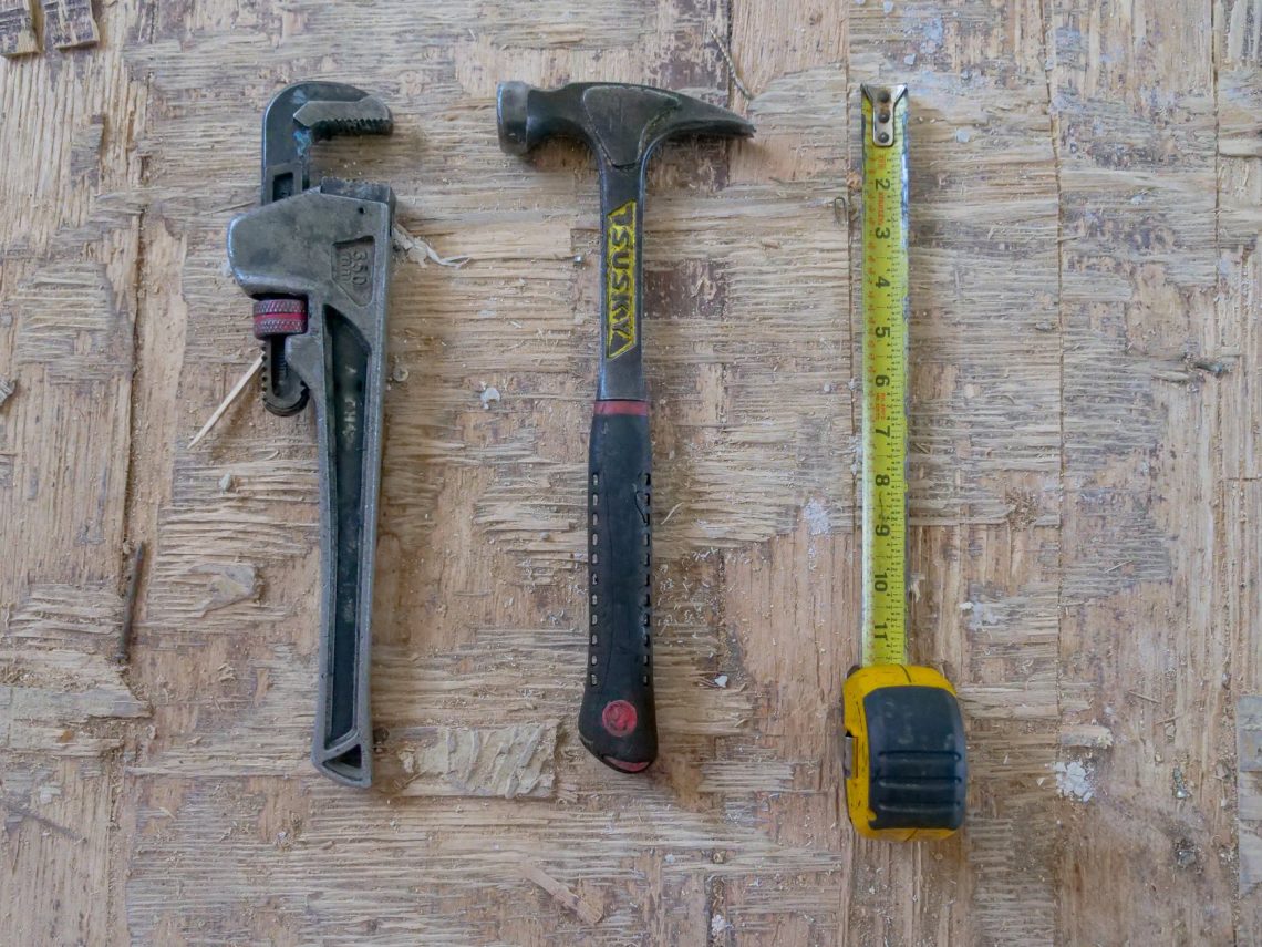 close up photo of handyman tools